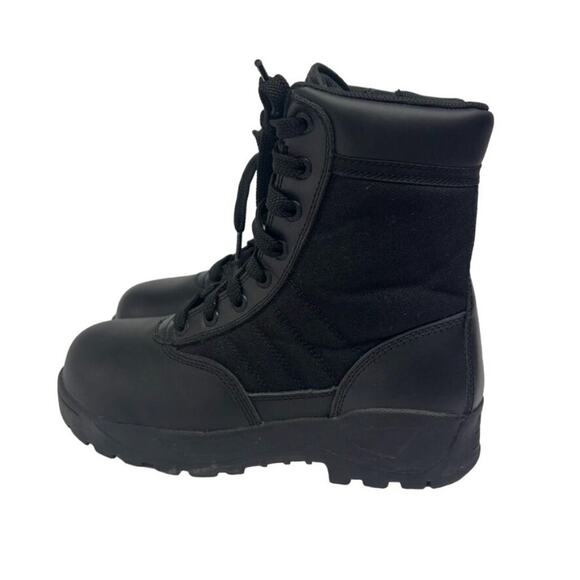Original Swat Boots Womens Sz 6 Black Leather Canvas Tactical Military Combat - Picture 9 of 14